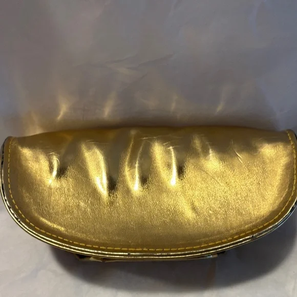 Tory Burch Metallic Gold Sunglasses Case - Picture 3 of 7